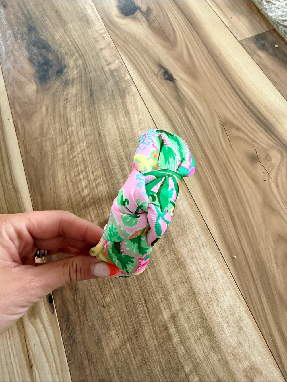 Lilly Pulitzer tied knot Headband - Pink & Green